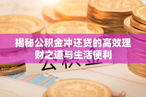 城东揭秘公积金冲还贷的高效理财之道与生活便利