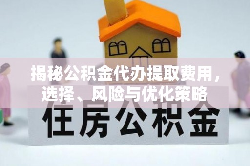 城东揭秘公积金代办提取费用，选择、风险与优化策略